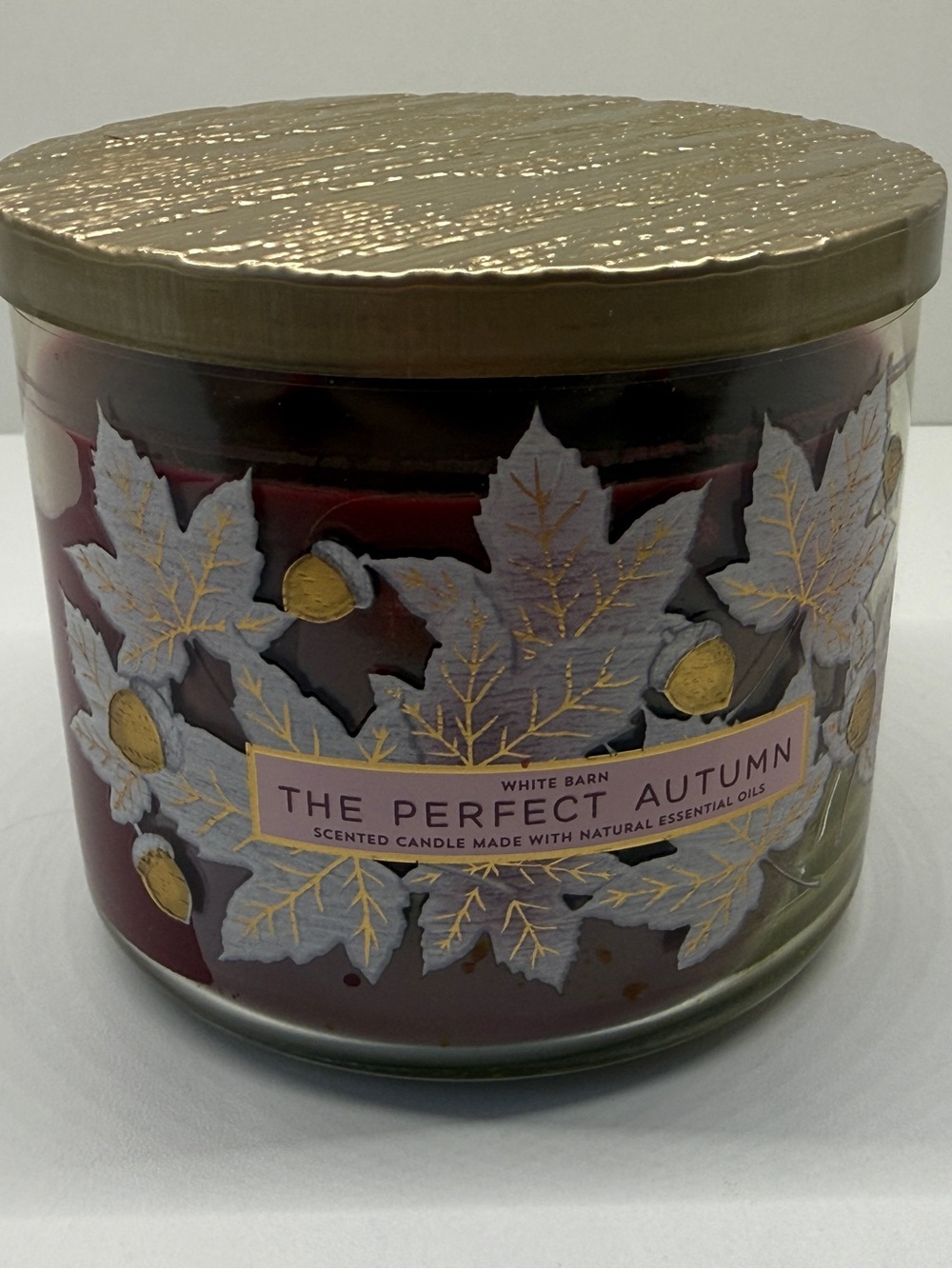 NEW Bath and Body Works White Barn The Perfect Autumn 3 wick scented candle